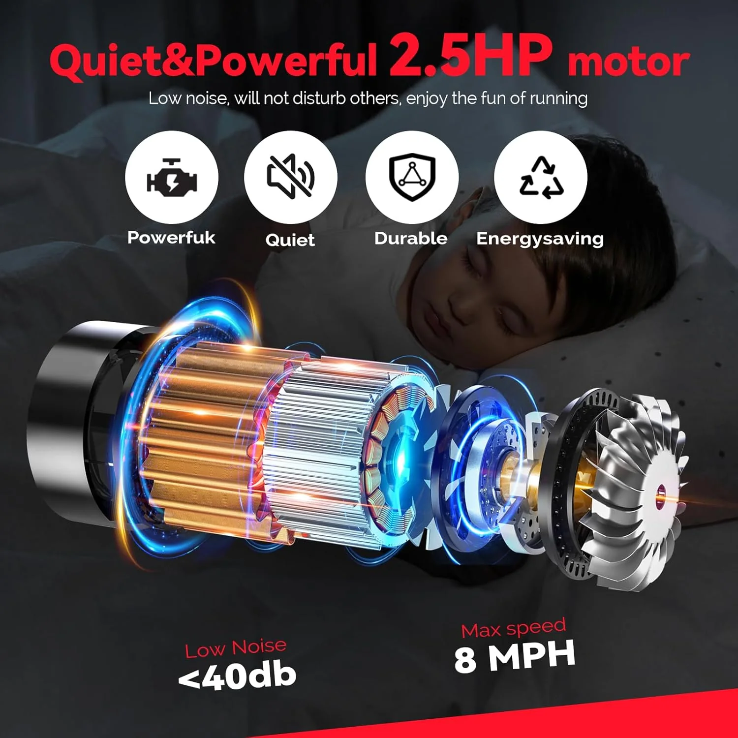 Sperax Walking Vibration Pad with APP, 3 in 1 Under Desk Treadmill, 2.5HP Low Noise Walking Treadmill Pad with Remote Control,Portable Treadmills for Home Office