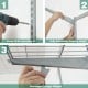 3 to 6 Feet Wall-Mounted Closet System Organizer Kit with Hang Rod