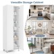 73.5 Inch Freestanding Double Door Tall Versatile Storage Organizer
