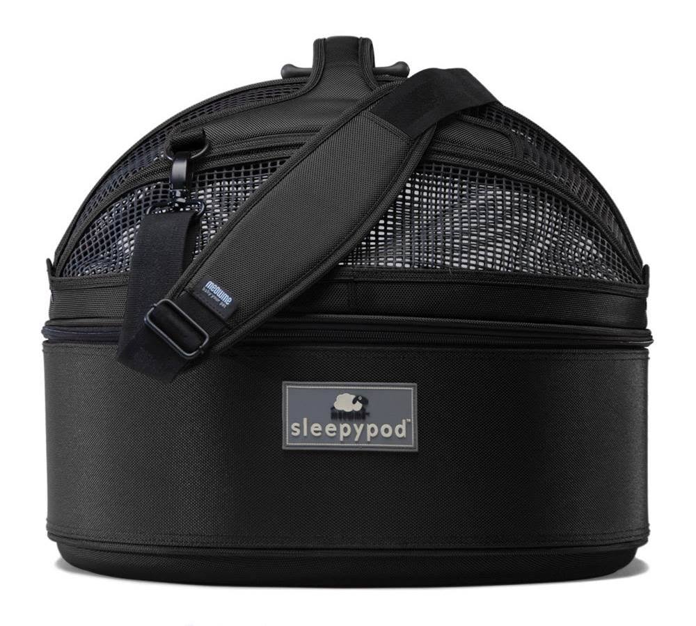 Sleepypod Jet Black Mobile Pet Bed, Carrier & Car Seat for Pets Up to 15 lbs
