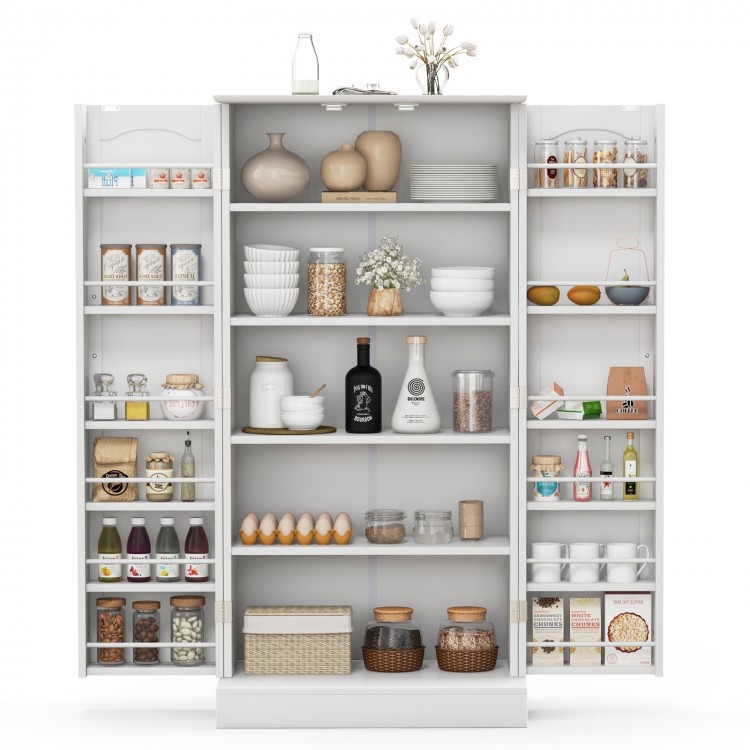 Freestanding Buffet Cupboards Sideboard with 2 Doors and Anti-Tipping Devices