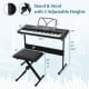 61-Key Electronic Keyboard Piano Starter Set with Stand Bench and Headphones