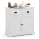 Kitchen Buffet Storage Cabinet with 2 Doors and 2 Storage Drawers