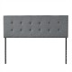 Adjustable Tufted Fabric Upholstered Headboard for Queen and Full Size Bed