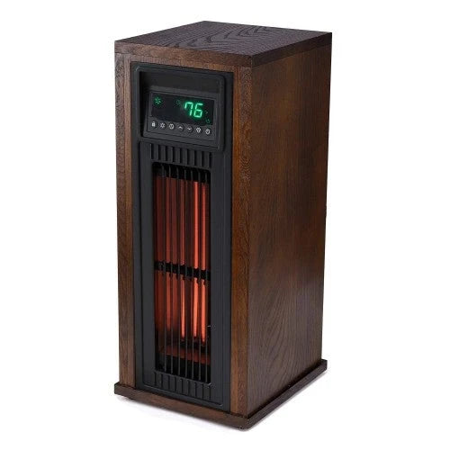 Lifesmart HT1216 23′′ 1500W Infrared Tower Space Heater with Thermostat & Remote Control, Eco-Friendly Mode for Large Rooms