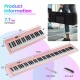 88 Key Foldable Electric Keyboard Piano with Wireless MIDI and Dual Speakers