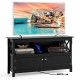 TV Stand Entertainment Center with Charging Station for TVs up to 50 Inch
