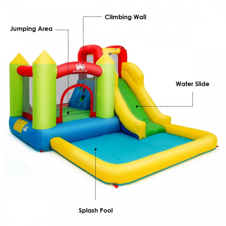 Inflatable Bounce House Water Slide Jump Bouncer without Blower