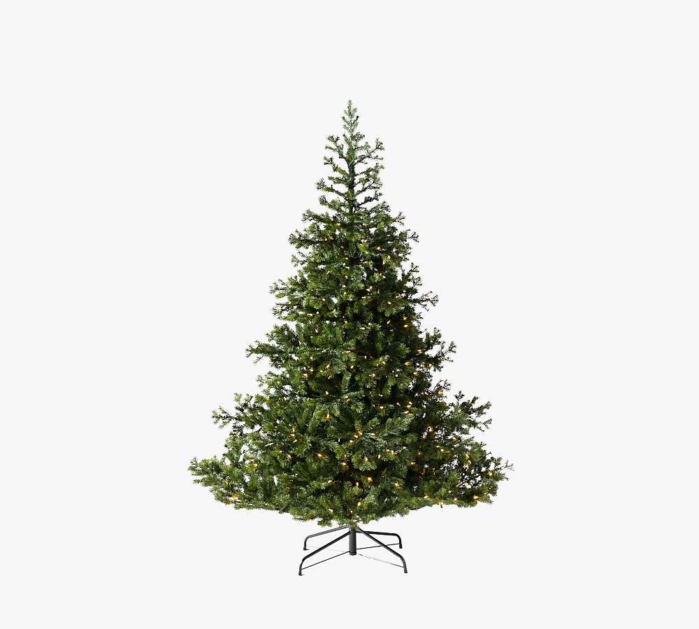 Balsam Hill Tree Classics Lakeshore Spruce Pre-Lit Faux Christmas Tree, LED, 6.5ft/7.5ft, Indoor