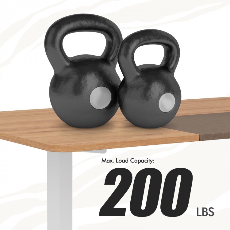 55 Inch Electric Standing Desk Adjustable with Cable Management Hole