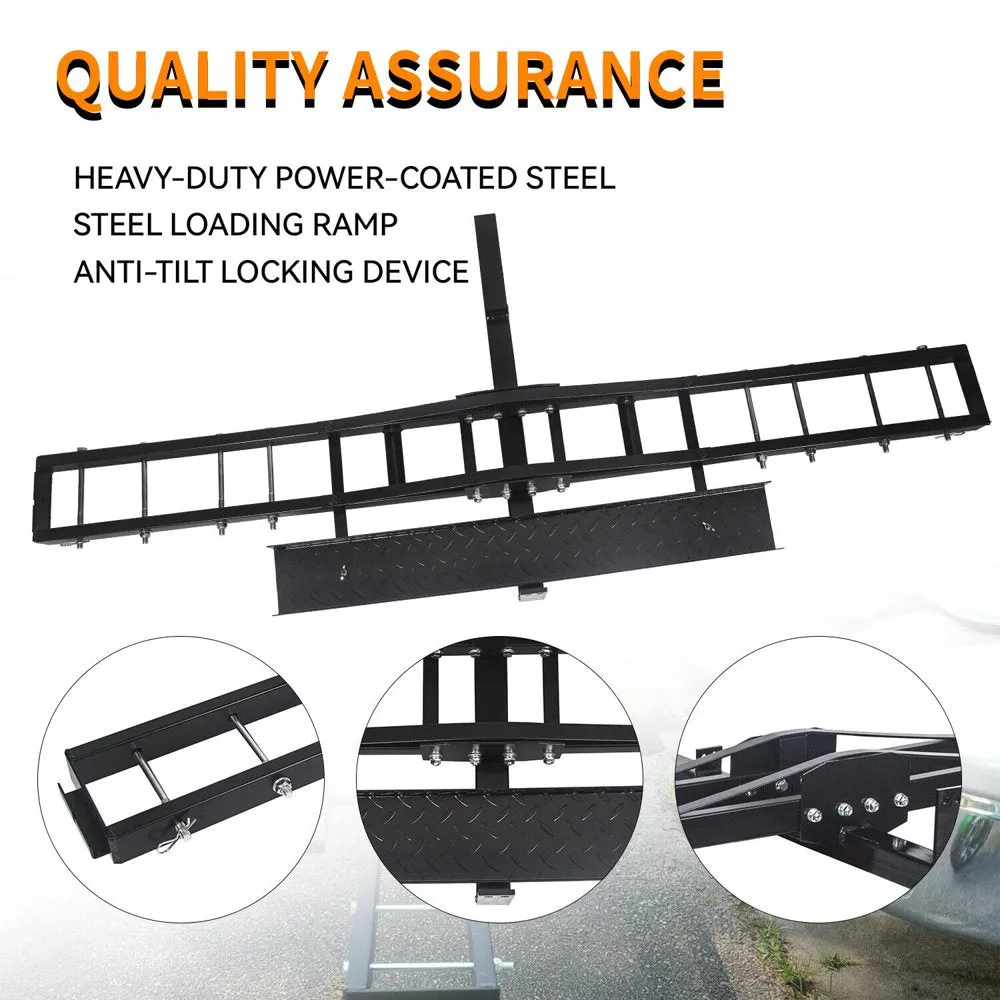 KOJEM 500 Lbs Heavy Duty Motorcycle Dirt Bike Scooter Carrier Hitch Rack