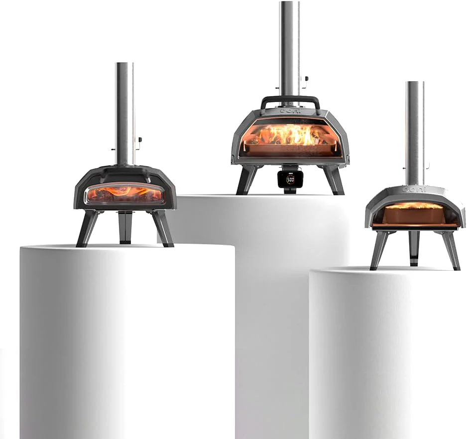 Ooni Karu 12 Multi-Fuel Outdoor Pizza Oven – 12 Inch Pizzas in 60 Seconds - Portable Wood and Gas Fired Pizza Oven with Pizza Stone, Dual Fuel Ooni Pizza Oven