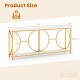 2-Tier Faux Marble Top Console Table with Storage Shelf