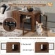 Furniture Dog Crate with Cushion and Double Doors