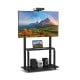 Mobile TV Stand with Camera Shelf and AV Shelves for 32-80 Inch Flat/Curved TVs