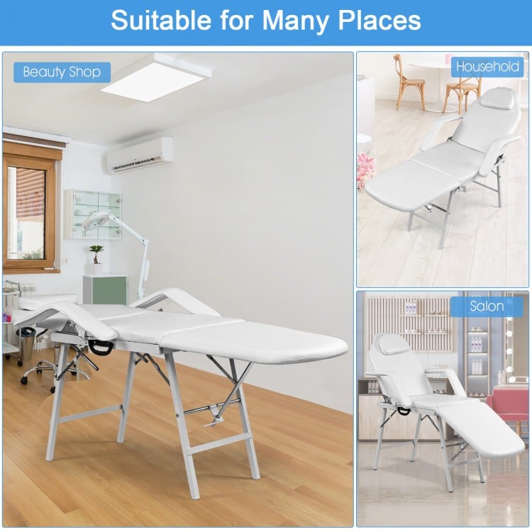 73 Inch Portable Tattoo Salon Facial Bed Massage Table