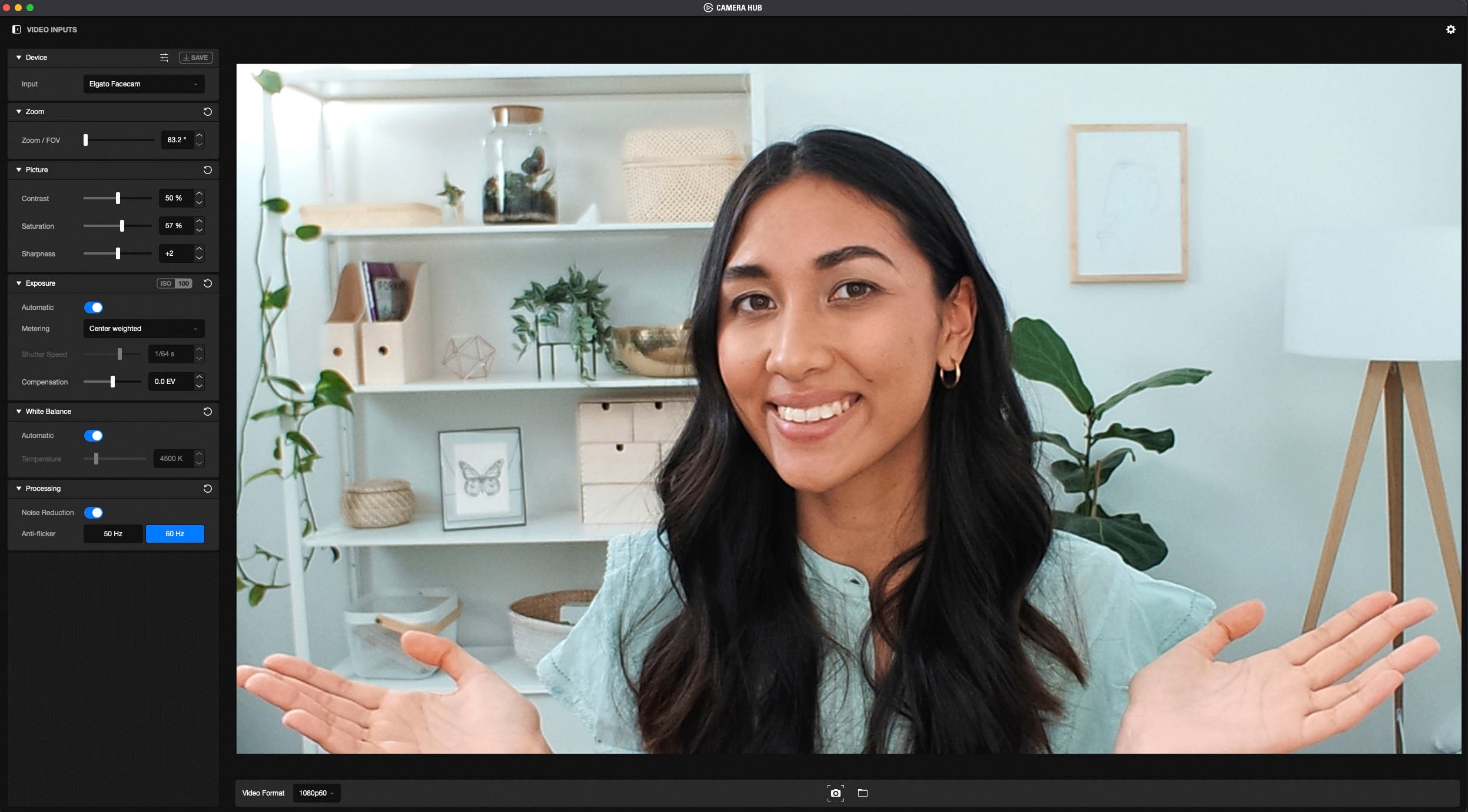 Elgato Facecam Full HD 1080 Webcam for Conferencing, Gaming & Streaming – Black