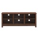Universal Wooden TV Stand for TVs up to 60 Inch with 6 Open Shelves