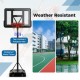 4.4-10 Feet Portable Basketball Hoop Adjustable with 2 Wheels and Fillable Base
