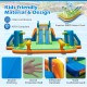 Kids Inflatable Water Slide with 2 Long Slides and 2 Soccer Gates with 950W Blower