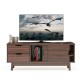 TV Console Cabinet with Drawers and Sliding Doors for TVs Up to 60 Inch