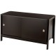 Wooden TV Stand with Sliding Doors for TVs up to 50 Inch