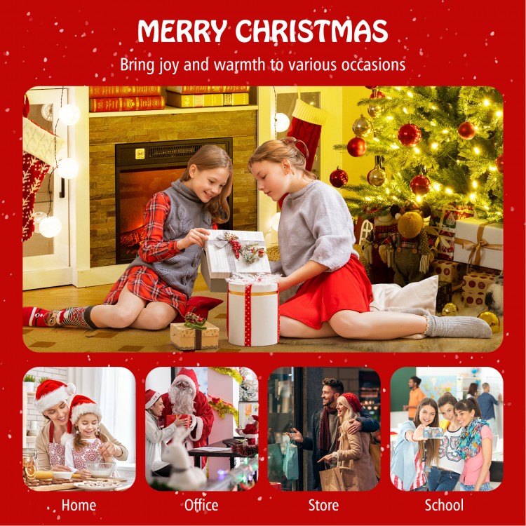 5/6/7 Feet Artificial Christmas Tree with 1426/2116/3156 Lush PVC and 200/300/400 Warm White LED Lights