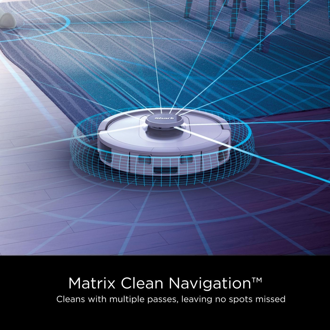 Shark AI Ultra Robot Vacuum, Voice Control, Matrix Clean, Self-Empty Base, Pet-Friendly, Carpet & Hard Floors, Silver/Black