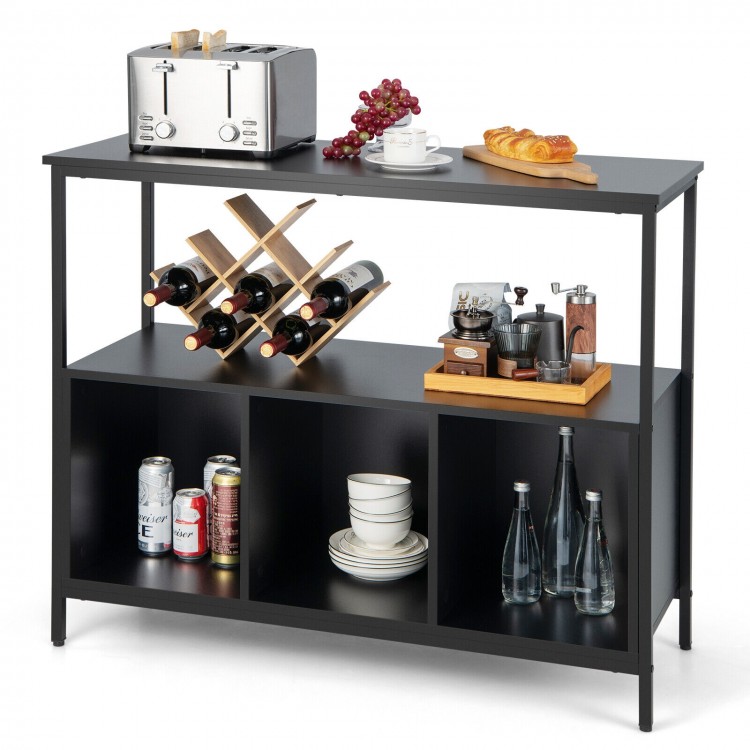 Modern Kitchen Buffet Sideboard with 3 Compartments