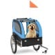 Dog Bike Trailer Foldable Pet Cart with 3 Entrances for Travel