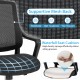 Modern Breathable Mesh Chair with Curved Backrest and Armrest