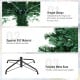 7/7.5/8 Feet Pre-lit Artificial Natural Christmas Tree with LED Lights