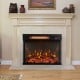 23-inch 3-Sided Electric Fireplace Insert with Remote Control