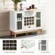 Wood Wine Storage Cabinet with Sideboard and Console