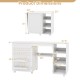 Multifunctional Folding Sewing Machine Craft Station with Storage Shelves