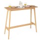 48 Inch Bamboo Bar Table High Top Console Dining Pub Table
