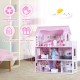 28 Inch Pink Dollhouse with Furniture