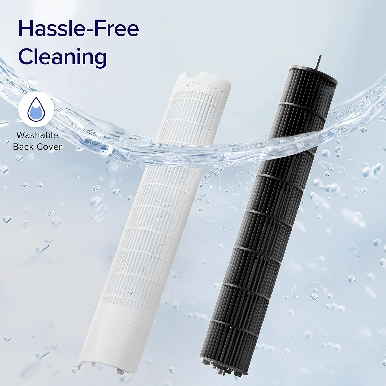 LEVOIT Tower Fan for Bedroom, Standing Fan with 28dB Quiet for Sleep, Remoter, 12H Timer, 25ft/s Velocity, 5 Speeds, 4 Modes, 90° Oscillation for Home, Office, Indoor, Bladeless 36 inch, White