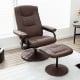 360°Swivel Massage Recliner Chair with Ottoman