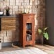 Bathroom Freestanding Storage Cabinet with Single Glass Door