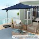 11 FT Outdoor Patio Umbrella with 360° Rotation and Adjustable Tilt
