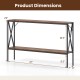 Narrow Console Table 2-Tier Entryway Table with Storage