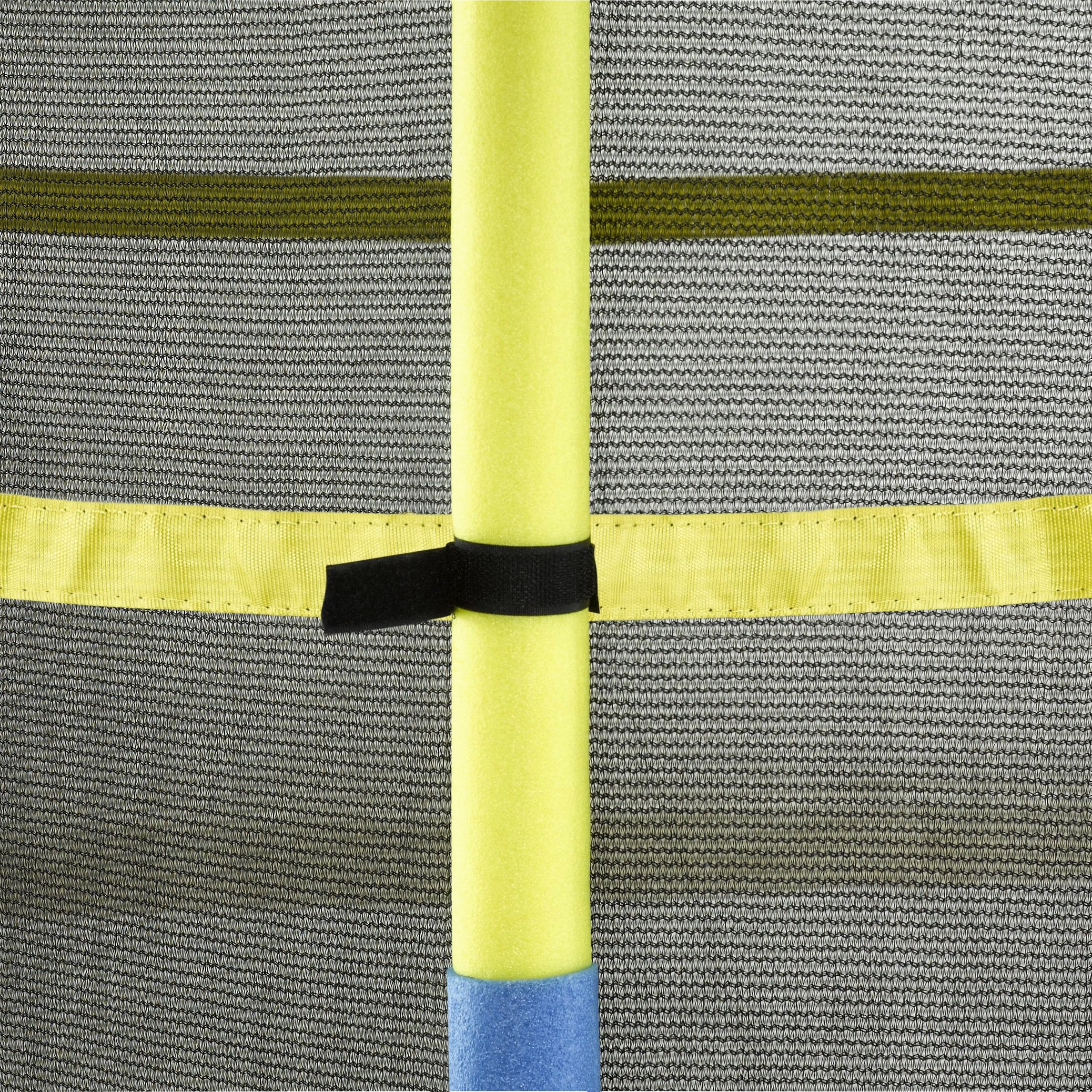 Machrus Upper Bounce 55′′ Kids Trampoline with Safety Enclosure – No-Spring Bungee System, Easy Assembly