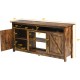 60 Inch Industrial Fireplace TV Stand with Shelve and Cabinet for TVs Up to 65 Inches