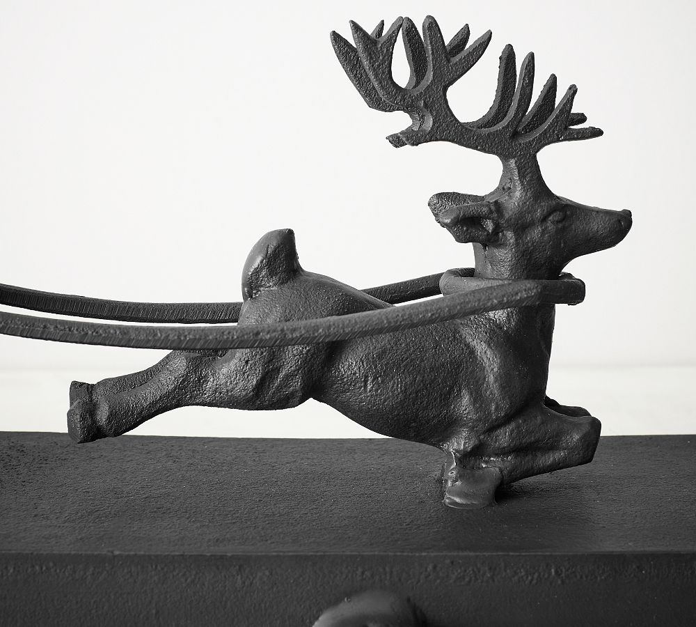 Antique Bronze Aluminum Multi Sleigh Stocking Holder – 26′′ Wide, 5 lbs Capacity