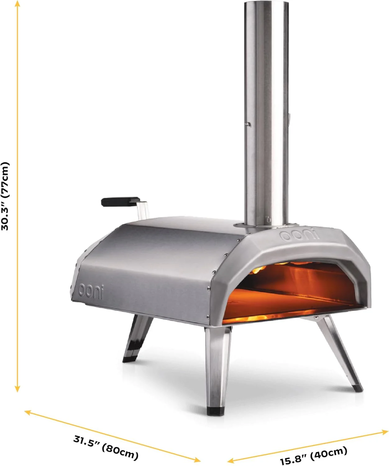 Ooni Karu 12 Multi-Fuel Outdoor Pizza Oven – 12 Inch Pizzas in 60 Seconds - Portable Wood and Gas Fired Pizza Oven with Pizza Stone, Dual Fuel Ooni Pizza Oven