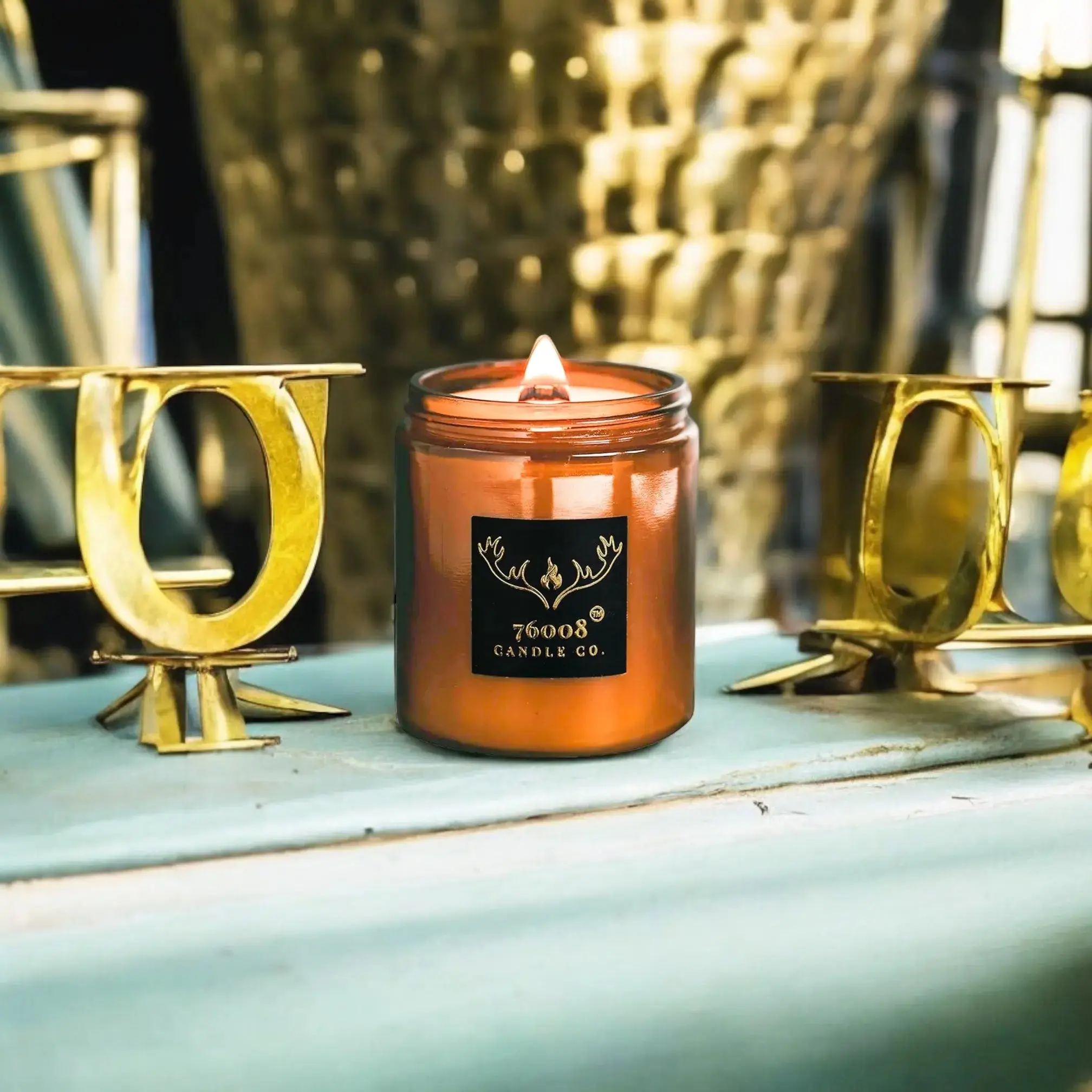 Leather and Vanilla Scented Candle | Gifts for Her | Leather and Lace Candle | Candle Gifts for Her | Long Lasting 40+ Hour Burn Time