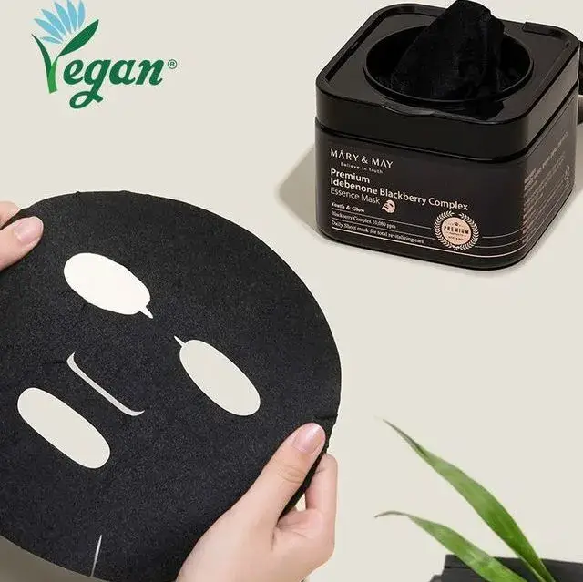 Mary & May - 純素藍莓複合物精華液面膜 20�?| Vegan 純素配方 - 平行進口