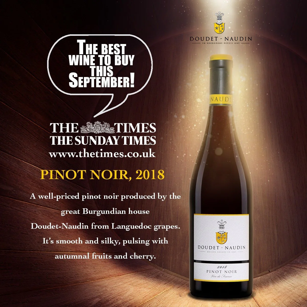 Doudet Naudin - Pinot Noir Vin de France (2020) �ŵ� �Z�� ��Ƥ�Z �t�� 750ml