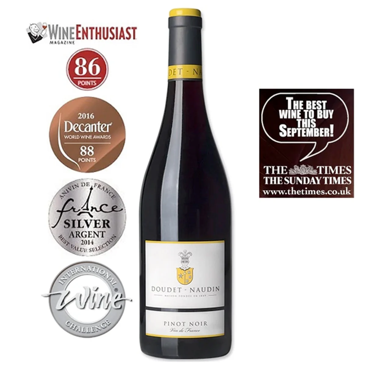 Doudet Naudin - Pinot Noir Vin de France (2020) �ŵ� �Z�� ��Ƥ�Z �t�� 750ml